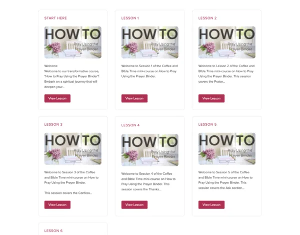 How to Pray Using the Prayer Binder | Digital Course